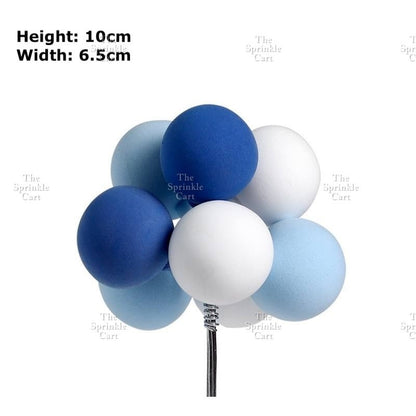 Colorful Metallic Foam Balloon Cake Topper Decoration Birthday Wedding Party Supplies