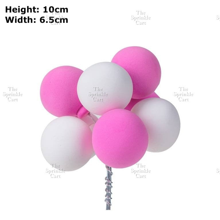 Colorful Metallic Foam Balloon Cake Topper Decoration Birthday Wedding Party Supplies
