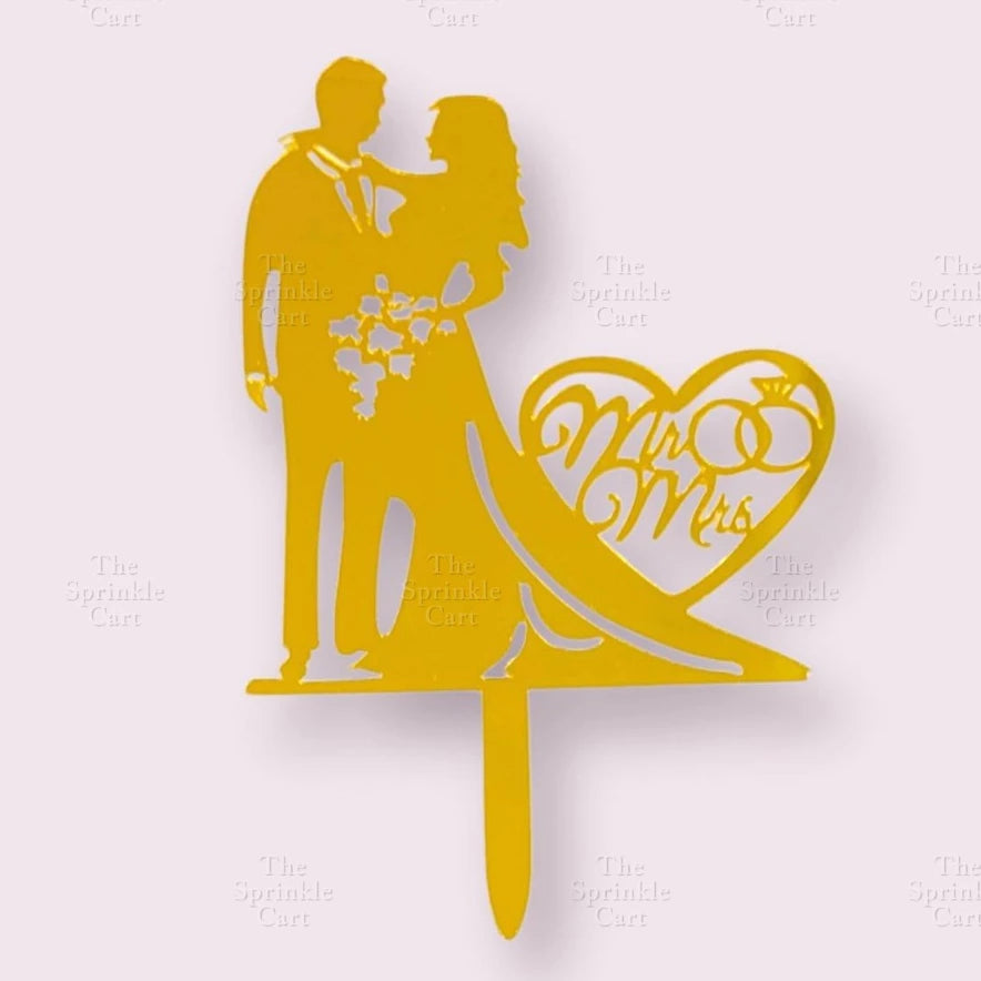 Acrylic Glitter Paper Happy Birthday Mr & Mrs Girl Boy Cake Topper Party Supplies