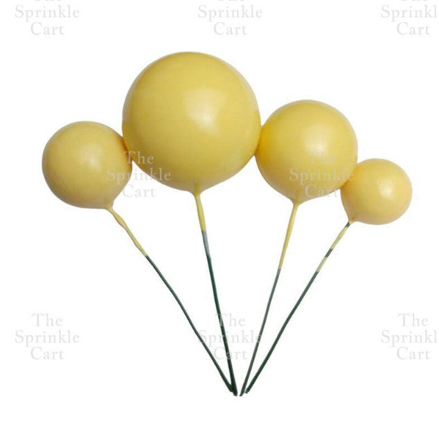 Balls Cake Topper Gold Silver Red Pink Blue Decoration Birthday Party TSC