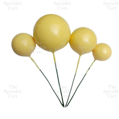 Balls Cake Topper Gold Silver Red Pink Blue Decoration Birthday Party TSC