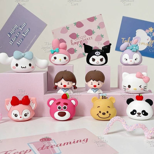 Cute Cartoon Soft Doll Head Cake Decoration for Birthday Party Supplies TSC