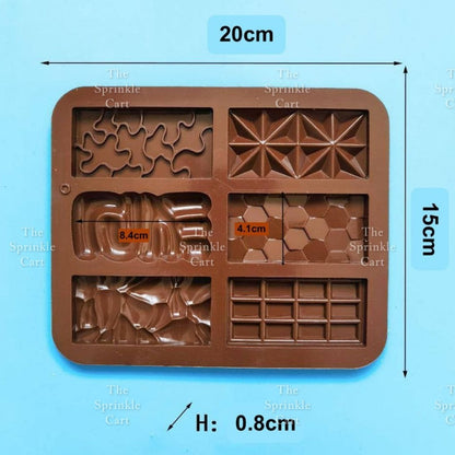 Silicone Chocolate Molder Bar Baking Jelly Resin Crafting Molder Decoration Chocolate Series