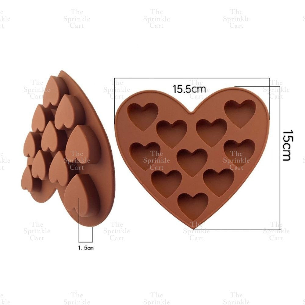 Diamond Love Heart shape Silicone Molder Geometric Heart Cake Pop Chocolate Molder Dropper Mallet