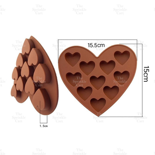 Diamond Love Heart shape Silicone Molder Geometric Heart Cake Pop Chocolate Molder Dropper Mallet