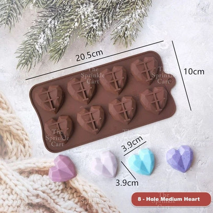 Silicone Molder Heart Popsicle Stick OPP Hammer for Smash Cake Decoration TSC