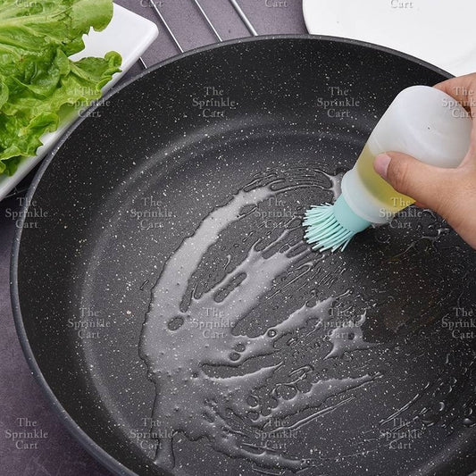 Silicone Barbeque Grill Oil Bottle Brush Cooking Heat Resistant Brush Tool with Dispenser TSC