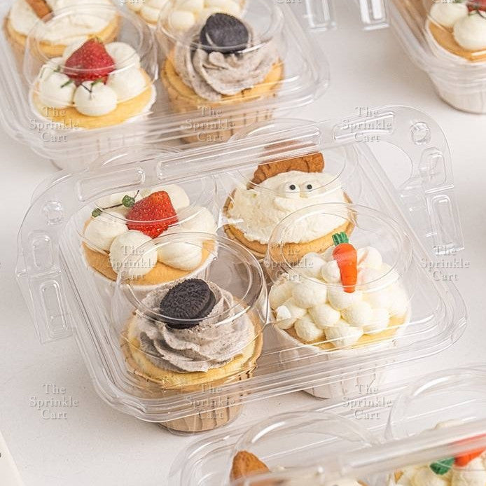 Cupcake Box with holder Brownies Revel Bar Muffin Pastry Packaging TSC