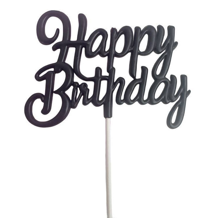 3D Happy Birthday with Bow Cake Topper Birthday Party Decoration TSC
