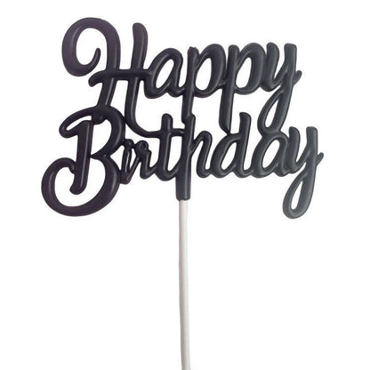 3D Happy Birthday with Bow Cake Topper Birthday Party Decoration TSC