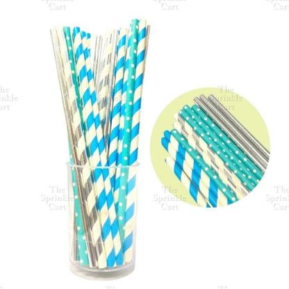 Drinking Paper Straw Metallic Gold Colorful Individually Wrapped Boba Plastic Straw TSC