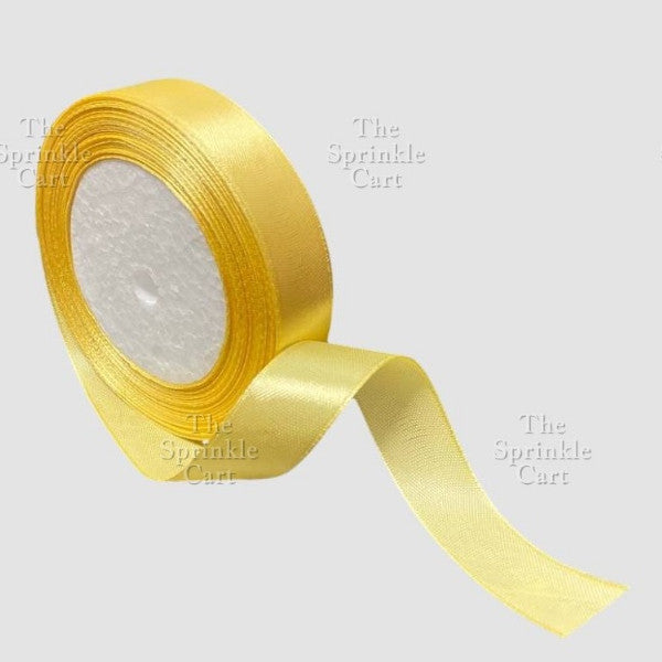 Colored Satin / Glitter Gold Silver Ribbon 23meters