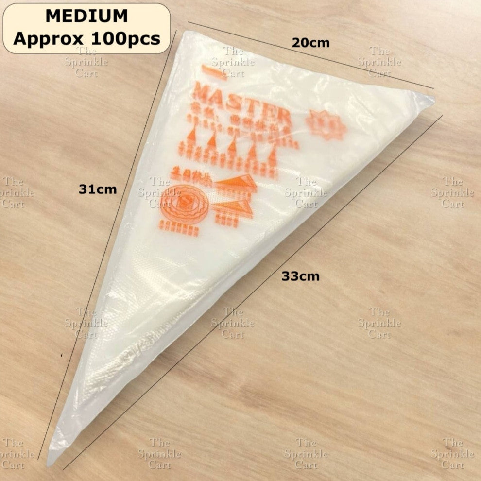 100/50pcs Disposable Pastry Piping Bag and Accessories TSC