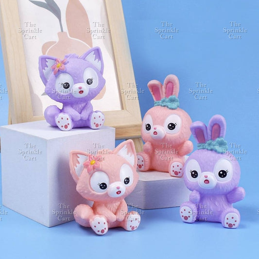 Sanlio Character Toy Cake Topper Souvenir DIY Kulomi Milody Cinnamonrol Decoration TSC