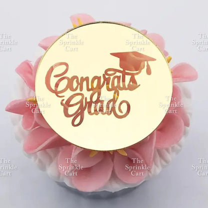 Happy Teachers Day Graduation Cake Topper Congrats Acrylic Embosser TSC