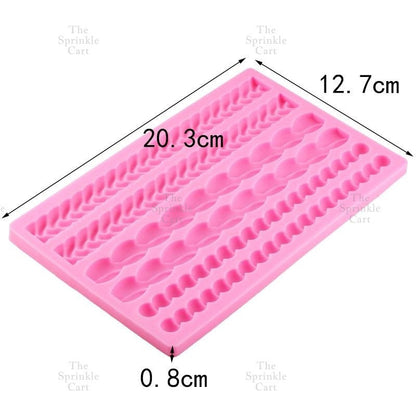 Silicone Fondant Mould and DIY Craft Round Pearl Knot Design TSC