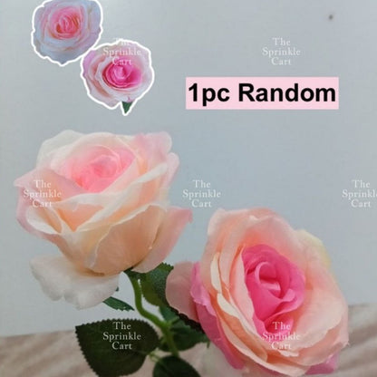 Artificial Flowers Rose Peony Tulip Lavender Vanilla Daisy Sunflower Tropical Leaf Cake Decoration