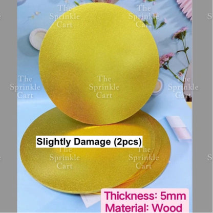Cake Drum Corrugated 13mm Thickness / MDF Cake Board 5pcs/2pcs 5mm Thickness