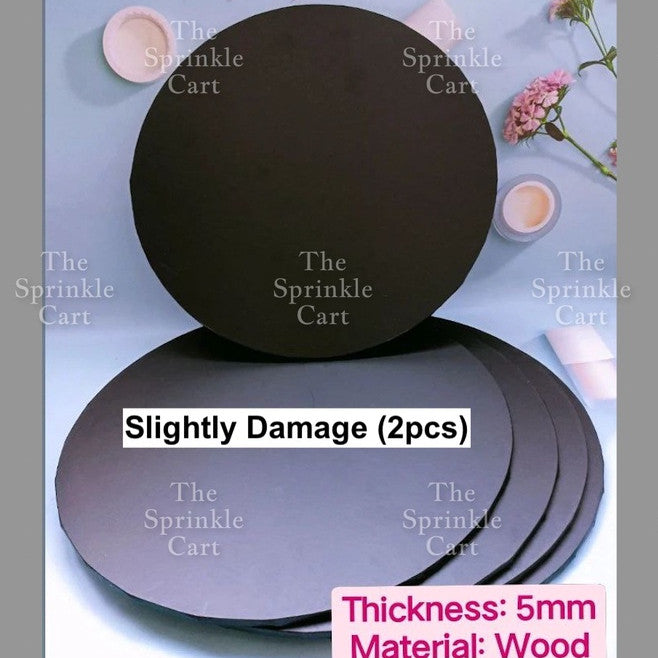 Cake Drum Corrugated 13mm Thickness / MDF Cake Board 5pcs/2pcs 5mm Thickness