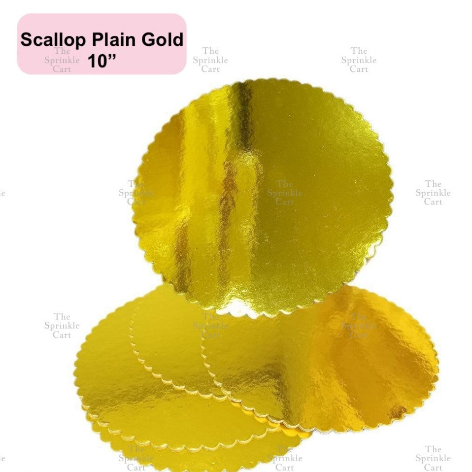 Cake Board High Quality 2mm Thick Scalloped Round Square Marble Silver Gold White MDF Boards