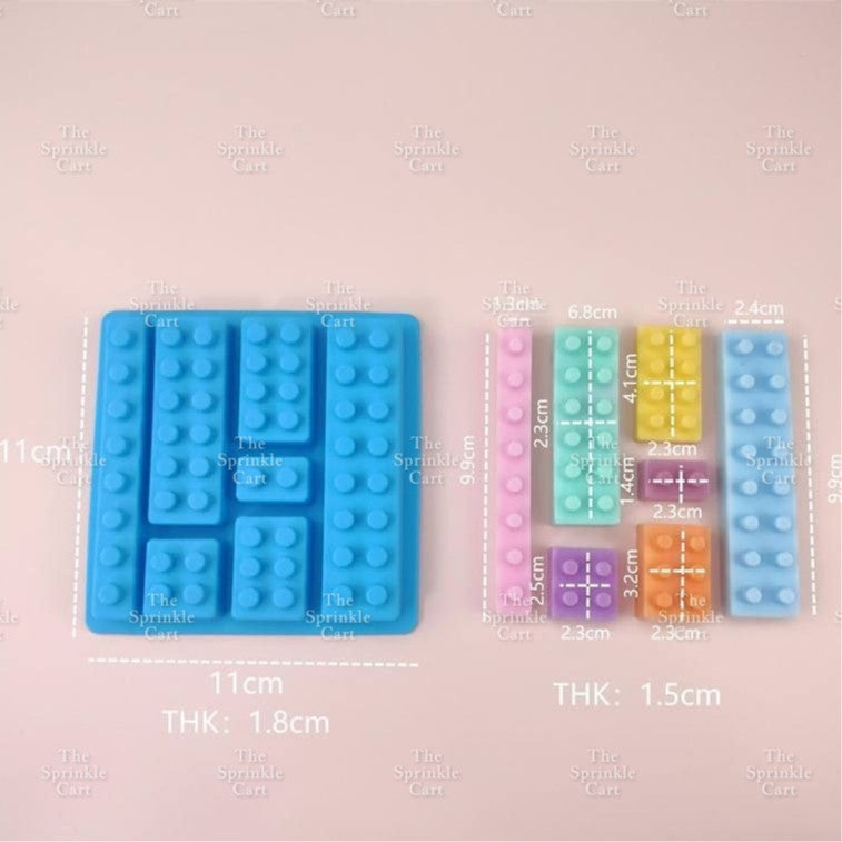 Lei-go Man Bricks Silicone Molder Fondant Baking Cake Chocolate DIY Decoration Robot Resin Mould
