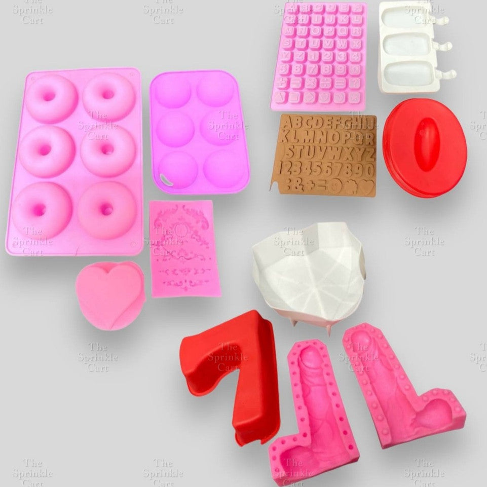 3pcs Random Slightly Damage Molder Fondant Baking Cake Decoration Mould Tools TSC