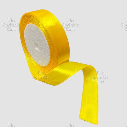 Colored Satin / Glitter Gold Silver Ribbon 23meters