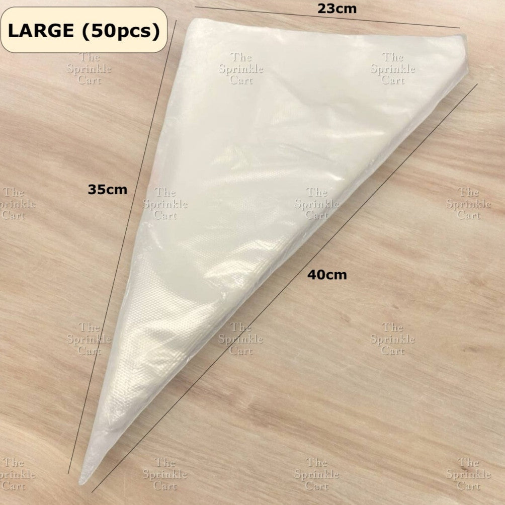100/50pcs Disposable Pastry Piping Bag and Accessories TSC