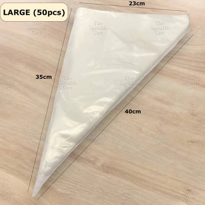 100/50pcs Disposable Pastry Piping Bag and Accessories TSC