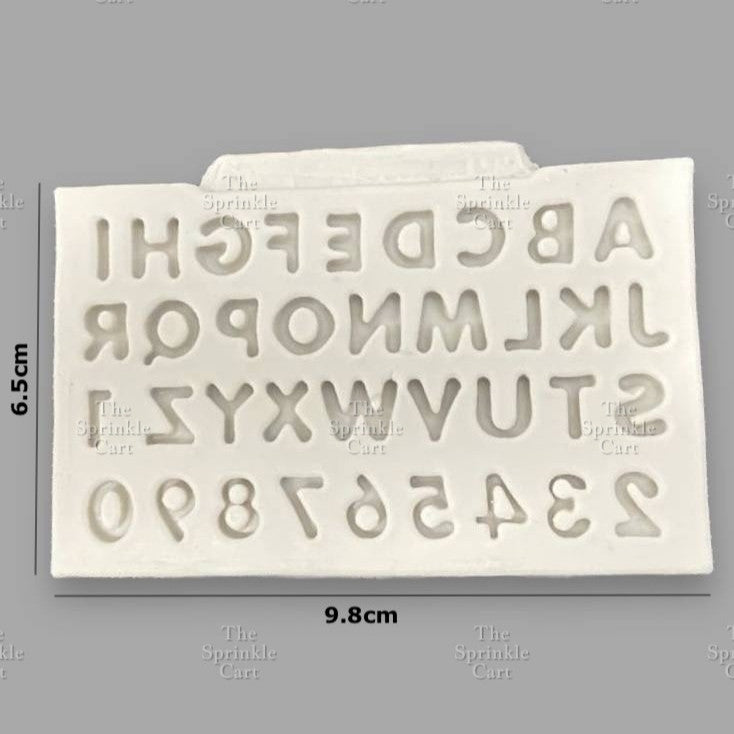Silicone Lowercase Uppercase Numbers Letter Molder Chocolate Kitchen Cake Decorating Tool tsc