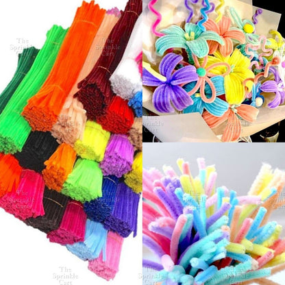 Multicolor Dense Fuzzy Wire Pipe For Handmade DIY Arts and Crafts Flower Chenille Stem TSC