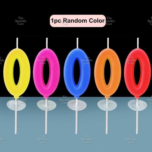 RANDOM COLOR Number Candle Kids Birthday Party Candle Cake Topper Decoration Smokeless 0-9