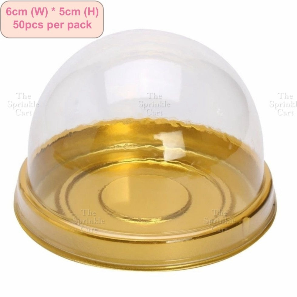 Transparent Dome Container Mochi Moon Cake and Pastry Bread  PackagingTSC