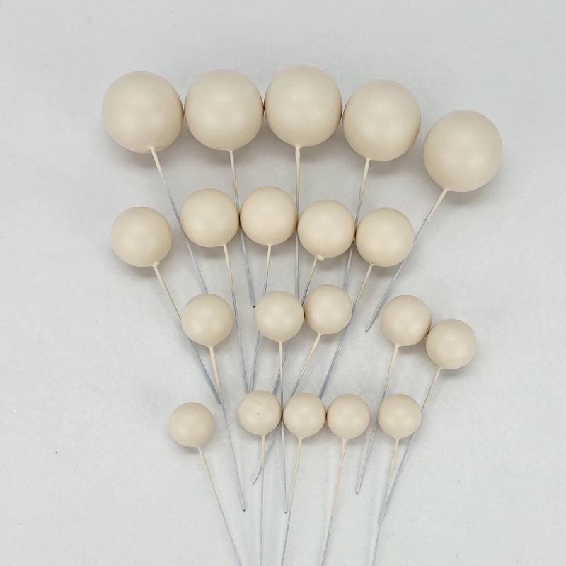 Balls Cake Topper Gold Silver White Pink Blue Yellow Decoration Birthday Swirl Ball Spiral Ball