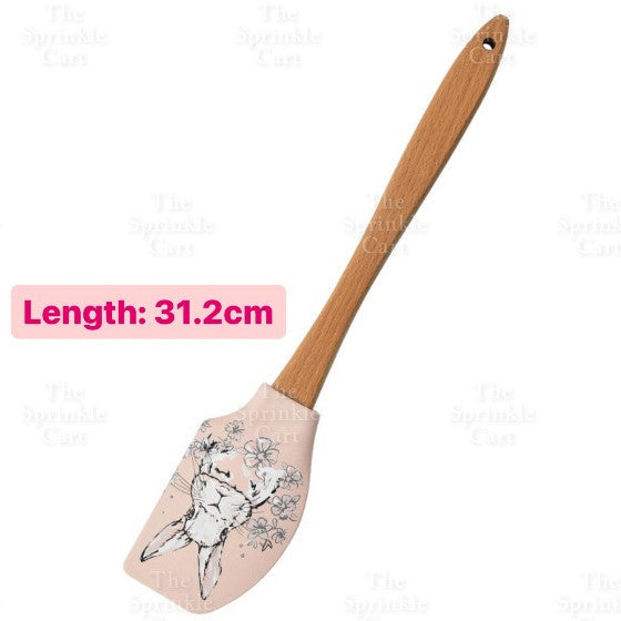 Silicone Spatula with Wooden Handle for Pastry Baking Tools TSC