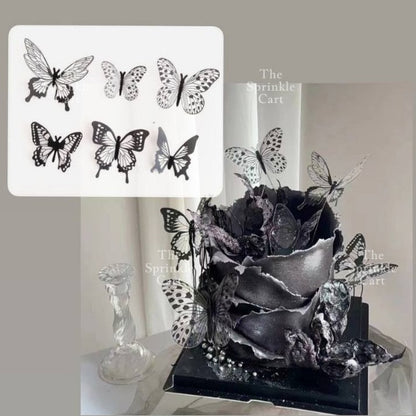 Butterfly cake topper for decoration Girl Fan cake topper