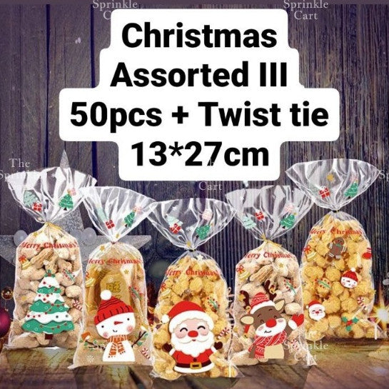 Christmas Theme Resealable OPP and Loot Bag Goodies Packaging TSC