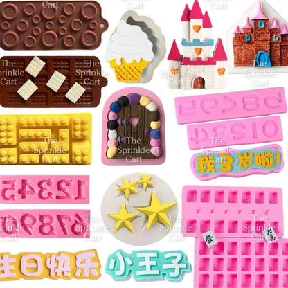 [PART 1] Silicone Chocolate Molder Baking Jelly Candy Mold Cake Decoration Resin Casting Crafting