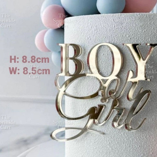 Baby Boy and Girl Cake Topper Decoration TSC
