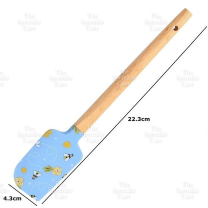 Silicone Spatula with Wooden Handle for Pastry Baking Tools TSC