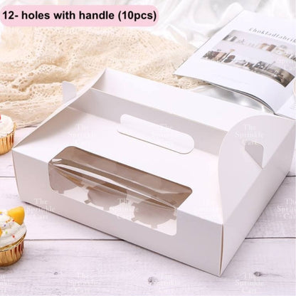 Cupcake Box with holder Brownies Revel Bar Muffin Pastry Packaging TSC