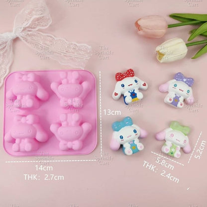 4S Silicone Character DIY Kulomi Milody Cinnamonrol & Sanlio Molder Baking Supply TSC