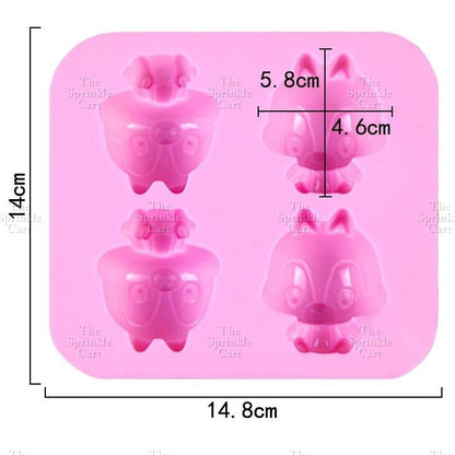 4S Silicone Character DIY Kulomi Milody Cinnamonrol & Sanlio Molder Baking Supply TSC