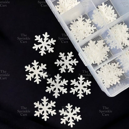 Snowflakes Butterfly Flower Leaf Wafer Cake Decoration TSC