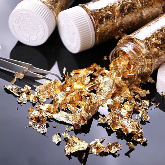 Leaf Flakes 2g Gold Silver Rosegold for Cake Decoration TSC