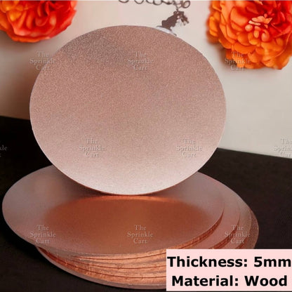 Cake Drum Corrugated 13mm Thickness / MDF Cake Board 5pcs/2pcs 5mm Thickness