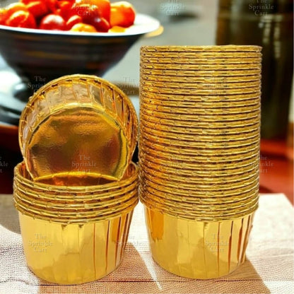 50pcs Colorful Foil Cupcake Liner Paper Cups Baking Muffin Liner