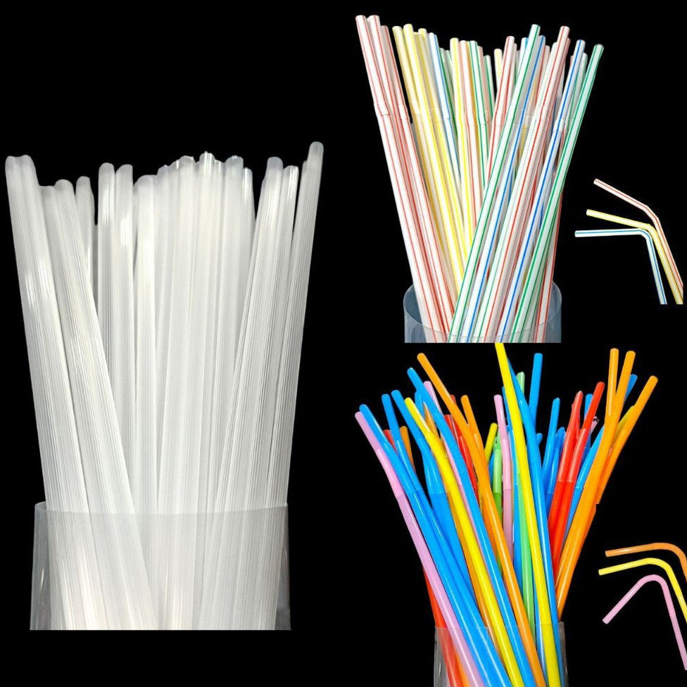 Drinking Paper Straw Metallic Gold Colorful Individually Wrapped Boba Plastic Straw TSC