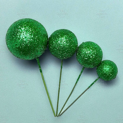 Balls Cake Topper Gold Silver Red Pink Blue Decoration Birthday Party TSC