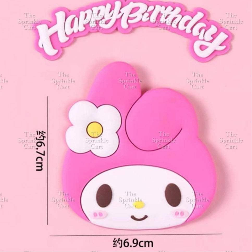 Sanlio Character Toy Cake Topper Souvenir DIY Kulomi Milody Cinnamonrol Decoration TSC